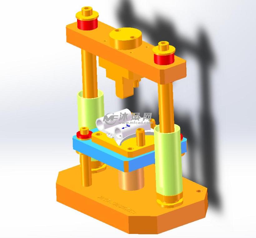 轴承压入工装设备 - solidworks机械设备模型下