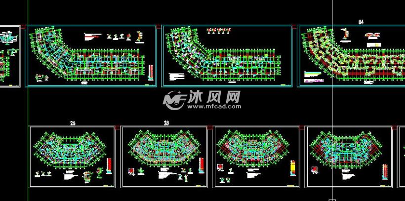 十七层剪力墙结构商住楼全套设计施工图