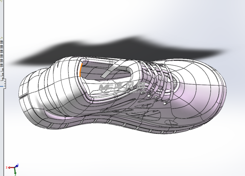 运动系列耐克运动鞋跑步鞋模型