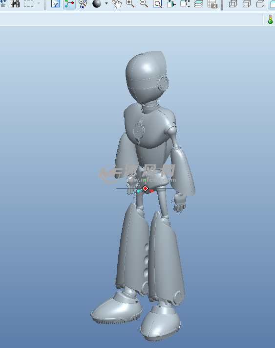 音乐机器人(PROE)设计模型 - proe机械设备模型下载 - 沐风图纸