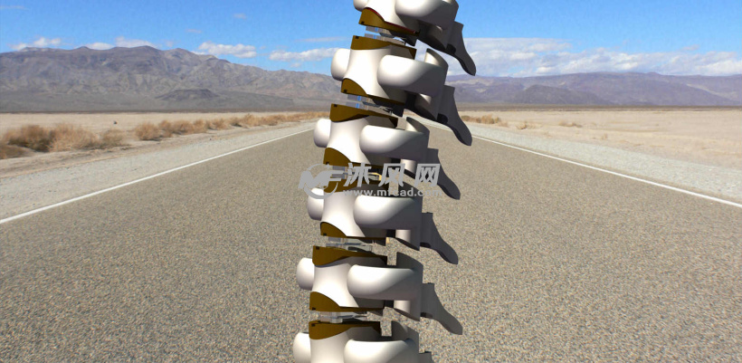 颈椎(脊椎)设计模型 - solidworks中性文件类模