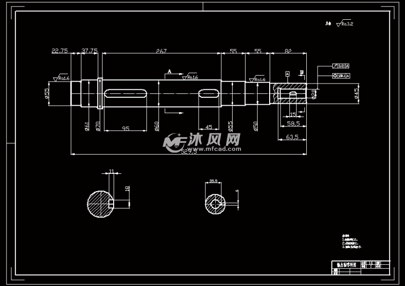 轴iii零件图