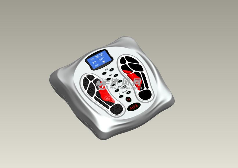 足底按摩器一 - proe运动器材类模型下载