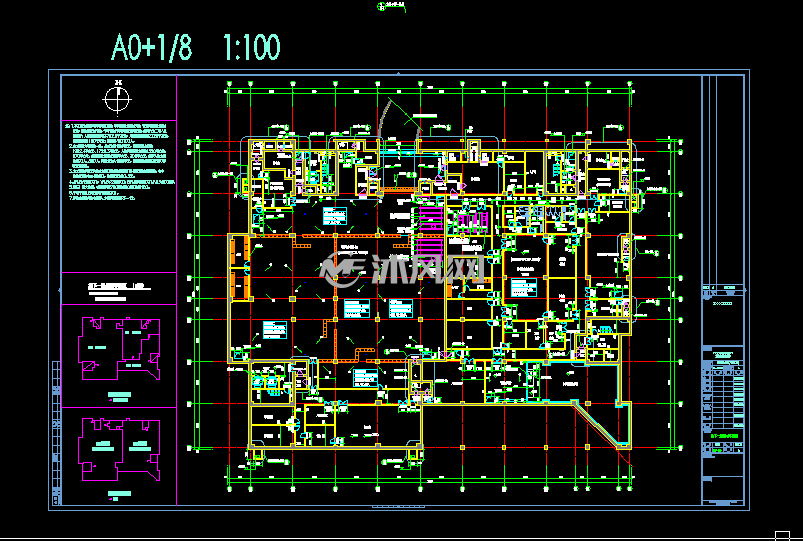某科技综合楼人防地下室建筑设计施工图