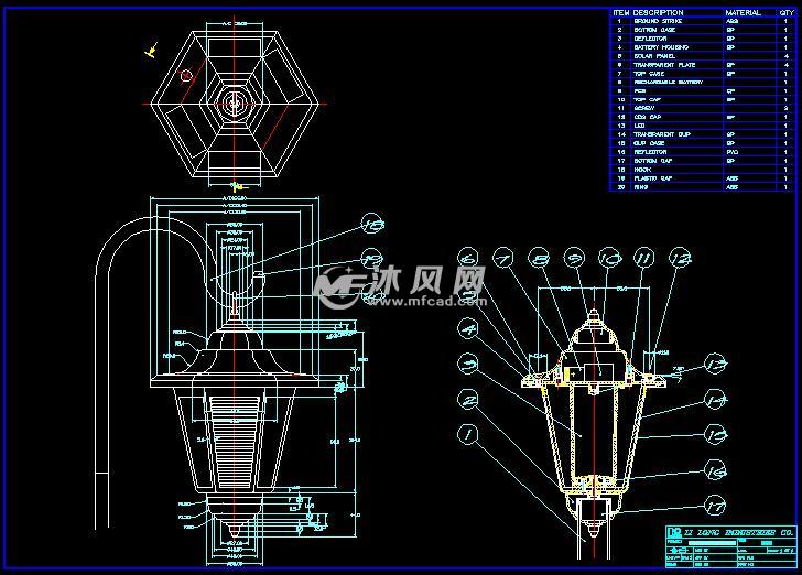 模型太阳挂插论坛灯-cad两用下载,家用电器cad软件下载花园图片