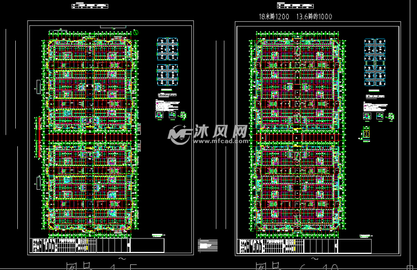 大型物流展示交易中心建筑结构设计施工图(含