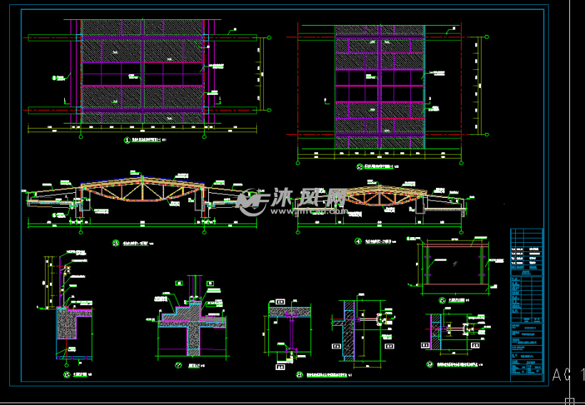 大型物流展示交易中心建筑结构设计施工图(含