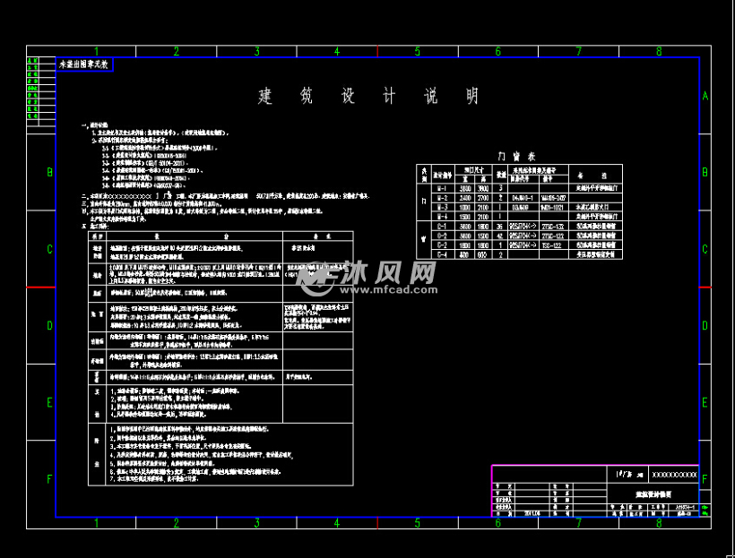 机械加工车间建筑设计施工图