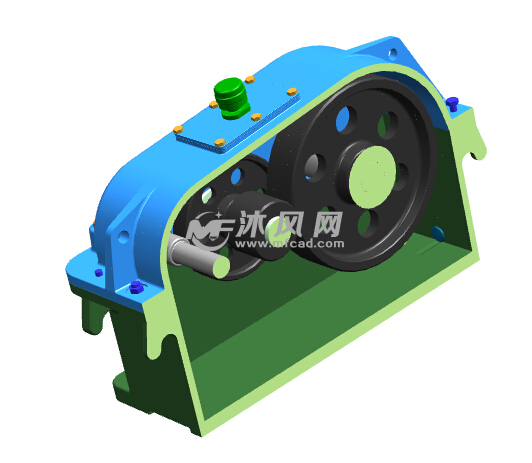 齿轮减速箱3D模型 UG设计 源文件+通用格式IG