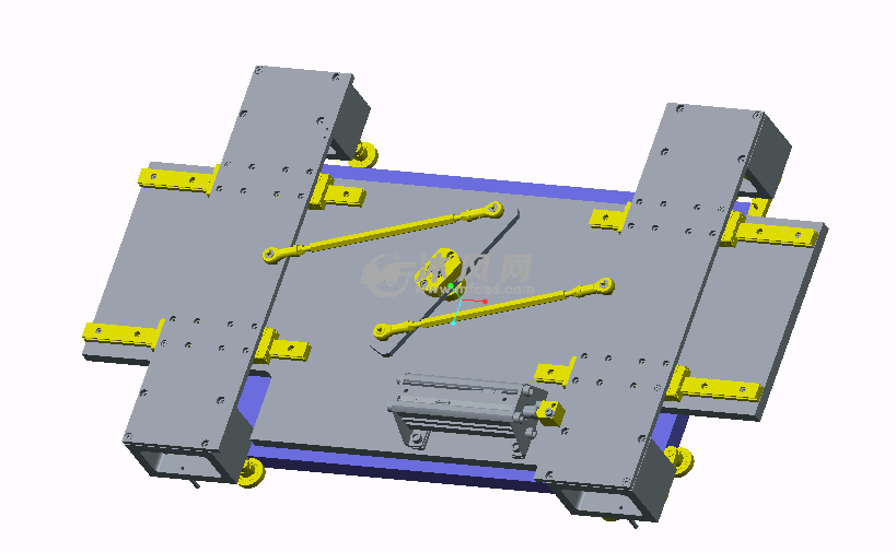 托盘定心调整机构 - proe常用机械机构