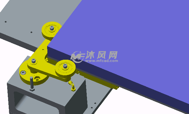 托盘定心调整机构 - proe常用机械机构