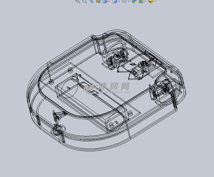 扫地移动机器人设计模型 - solidworks机械设备