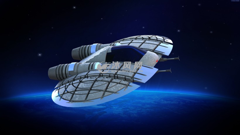 科幻宇宙飞船太空船飞碟模型