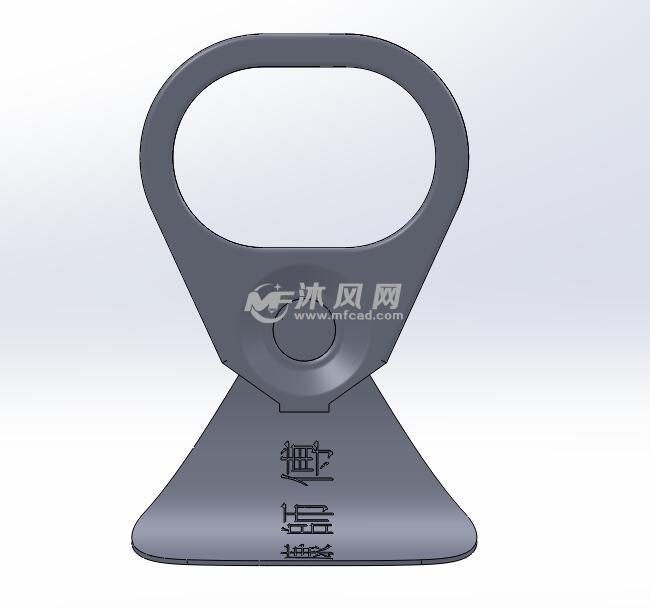 康师傅易拉罐拉环 - solidworks生活用品类模型