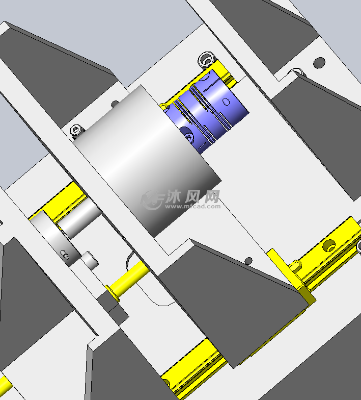 负重和位移测量装置 - solidworks机械设备