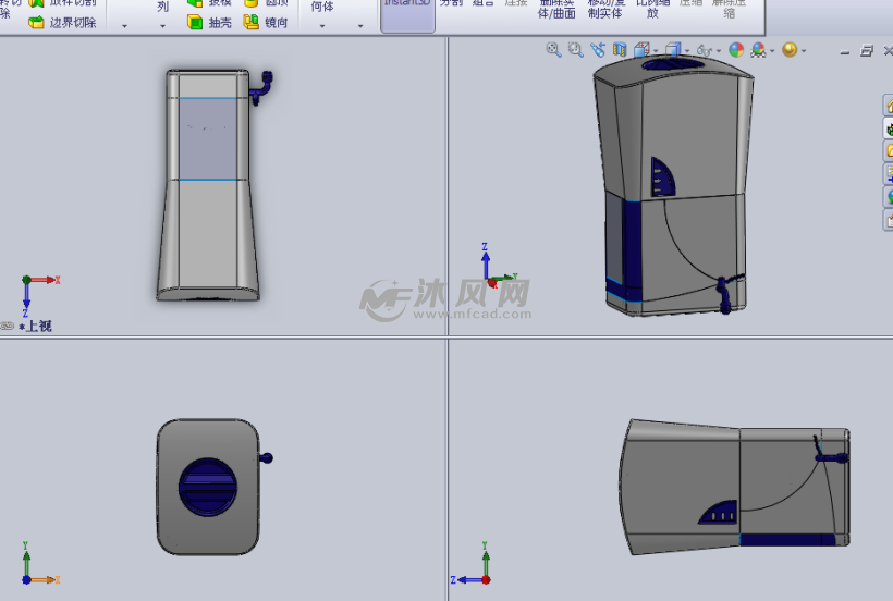 净水器设计模型三视图