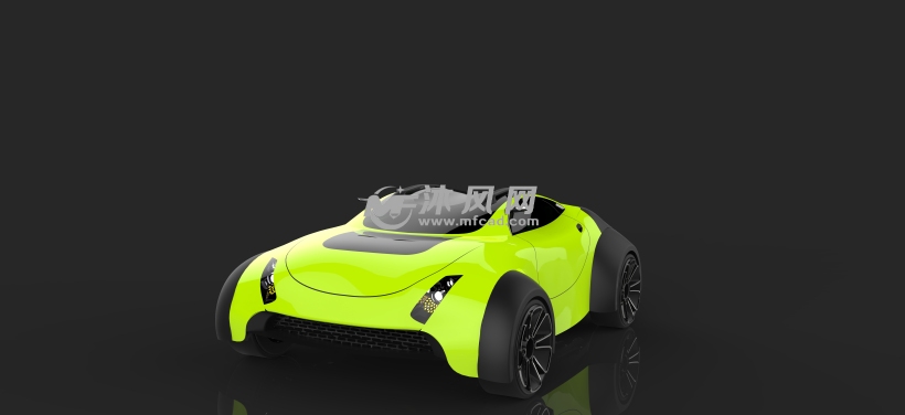 兰博基尼创意曲面3D打印汽车设计模型 - solid