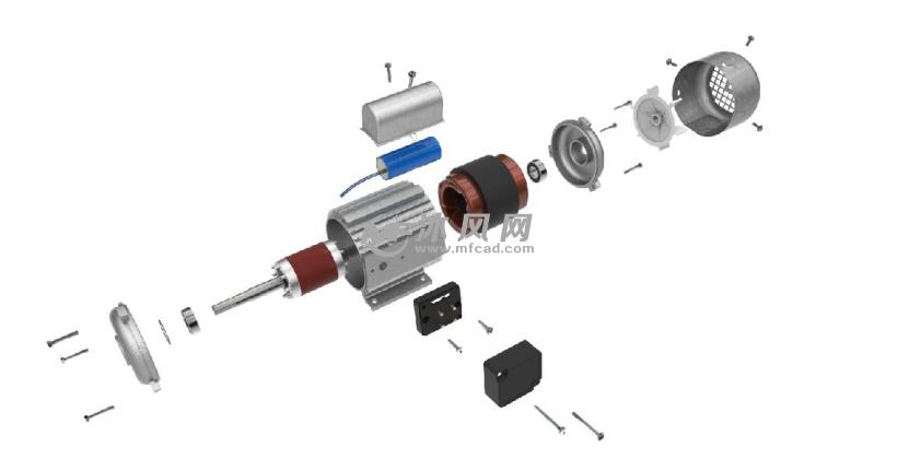 电动机分解图