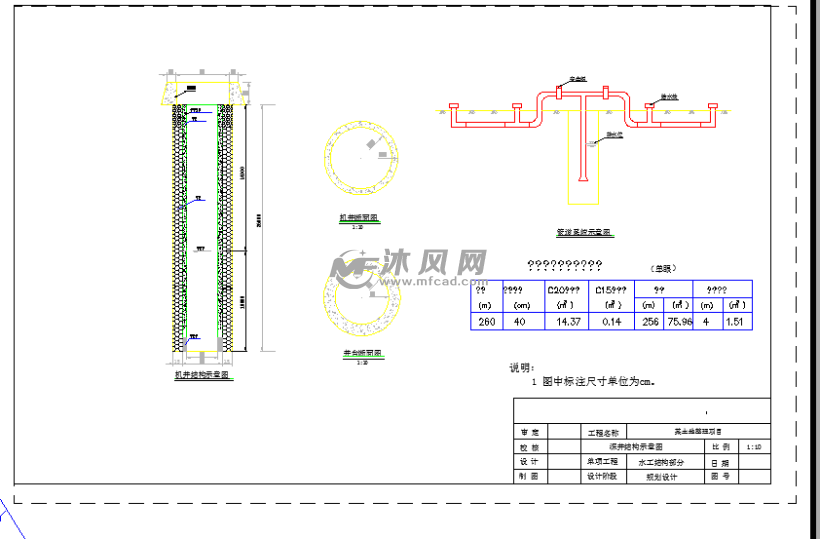 深井结构示意图