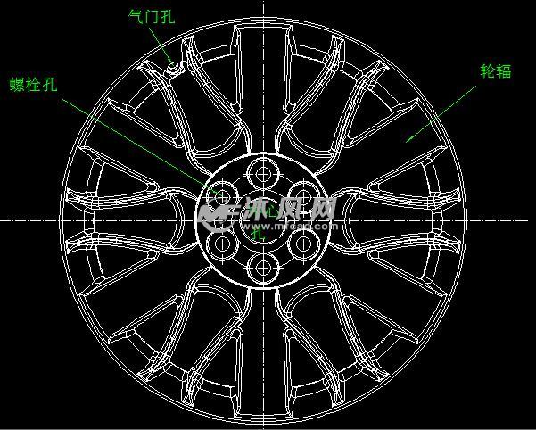 轮毂设计图纸