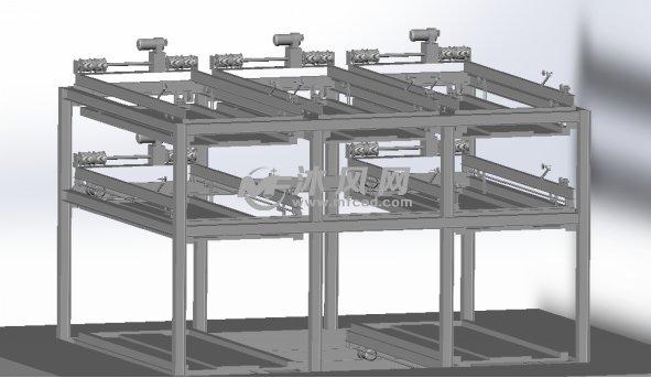 升降横移式立体车库装配图 - AutoCAD起重与提
