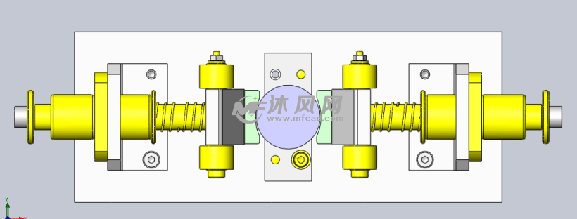 弹簧导套夹紧机构 - solidworks机械设备模型下