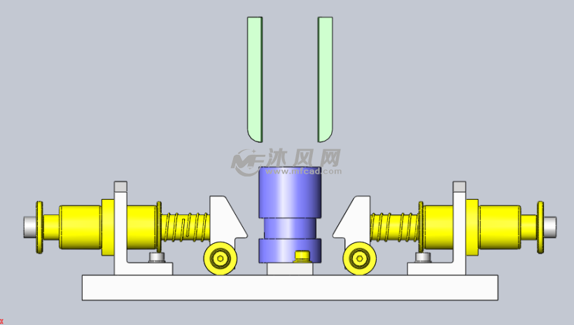 弹簧导套夹紧机构 - solidworks机械设备模型下