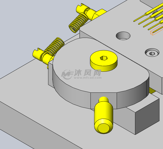 凸轮压紧测试装置 - solidworks机械设备模型下载