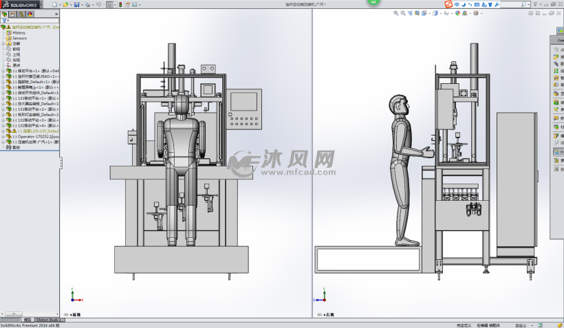 连杆定位销压装机设计 - solidworks机械设备模