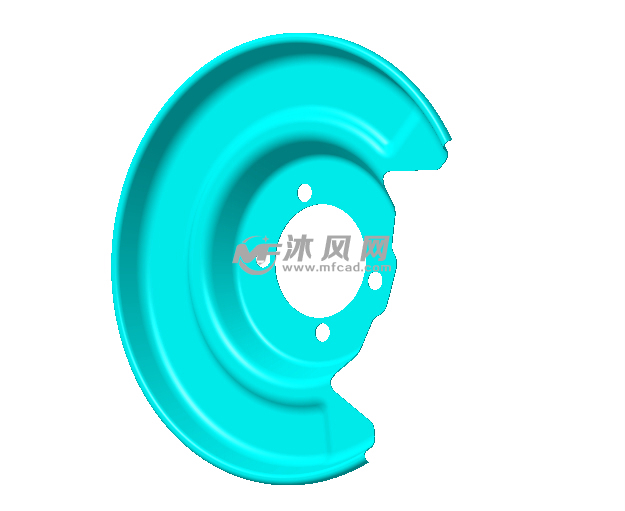 带电子手刹的汽车后制动器总成 详细图纸 3D模型高清图片