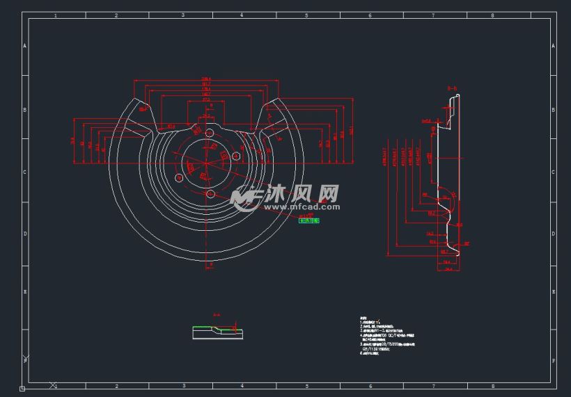 带电子手刹的汽车后制动器总成 详细图纸 3D模型高清图片