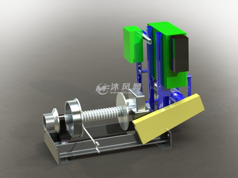 自定义绞车设计模型 - solidworks机械设备模型