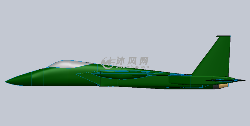 歼30战斗机 - solidworks交通工具模型下载