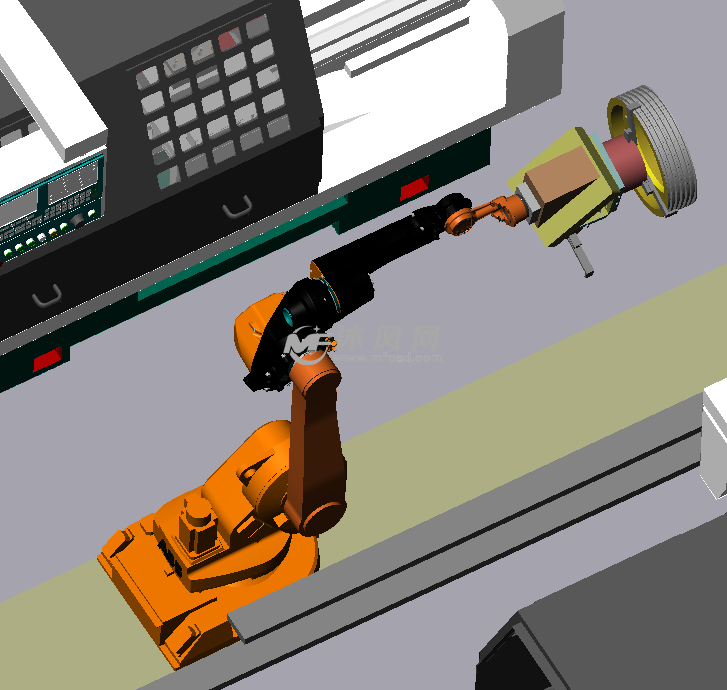 ABB机器人搬运制动轮生产线 - solidworks机械