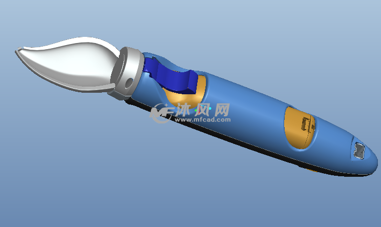 发奇幻光的游戏机手柄 - ProE电脑周边类模型