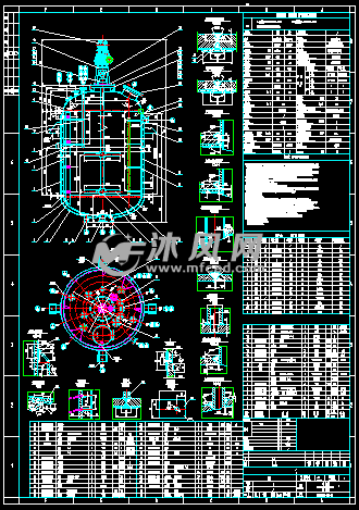 20m3氧化反应釜设计图 - AutoCAD化工环保设