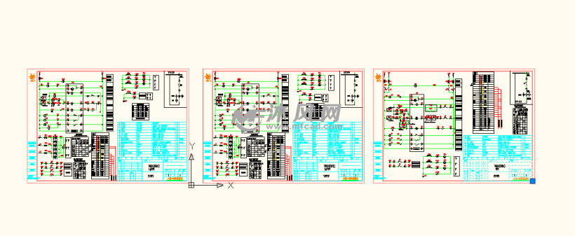 低压两进一联络自投自复图纸(3张图) - AutoCA