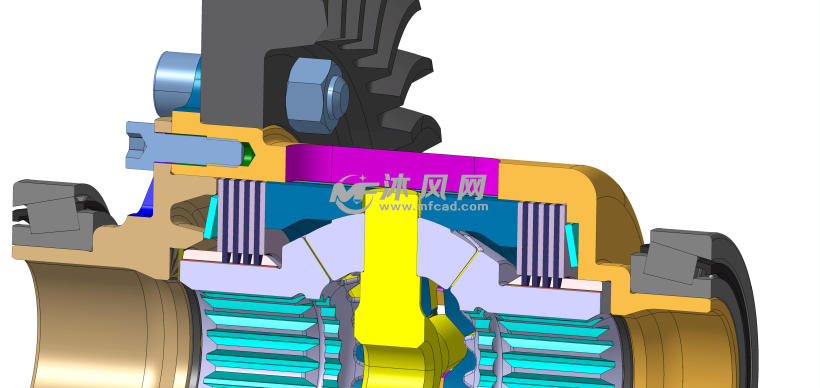 限滑差速器预加载离合器设计模型 - solidworks
