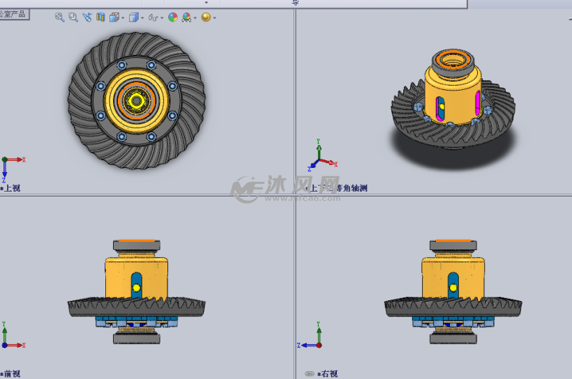 限滑差速器预加载离合器设计模型 - solidworks
