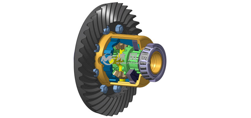 限滑差速器预加载离合器设计模型 - solidworks