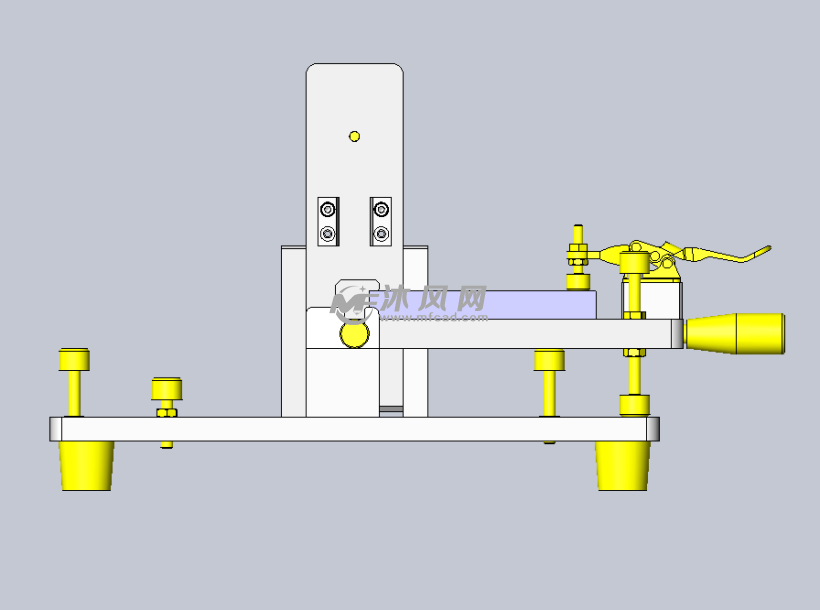 简易两方向翻板机构 - solidworks机械设备模型