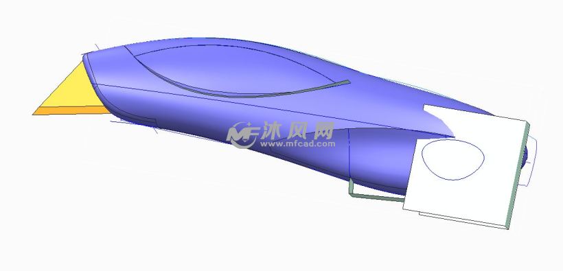 一款塑料美工刀造型 - ProE办公用品类模型下