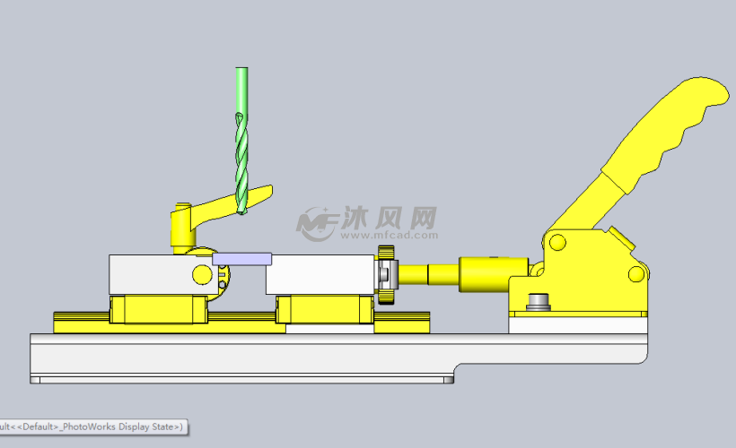 简易手动定心夹具