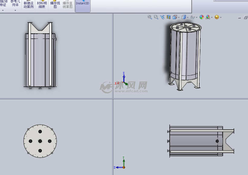 8M3化工储罐设计模型 - solidworks生活用品类