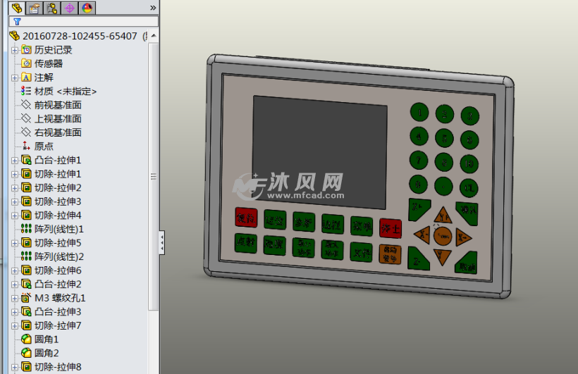 触摸屏工业显示器模型