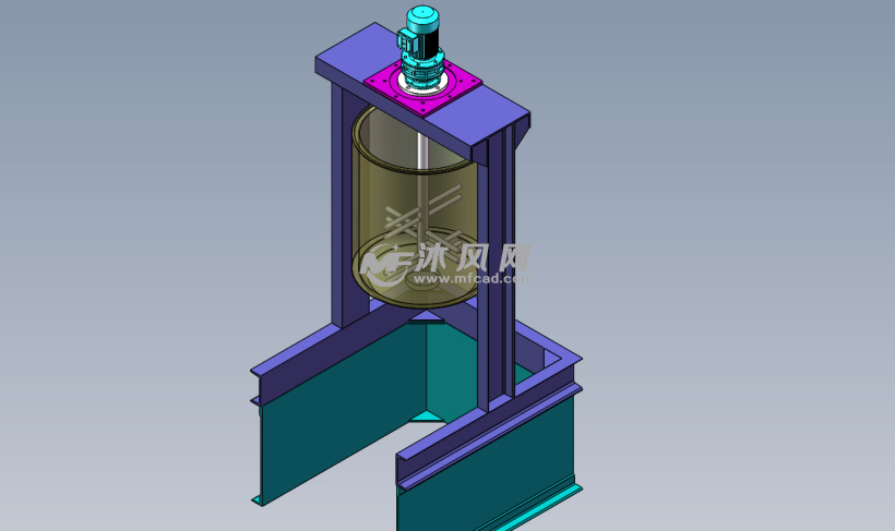 LMQ立式球磨机 - solidworks机械设备模型下载