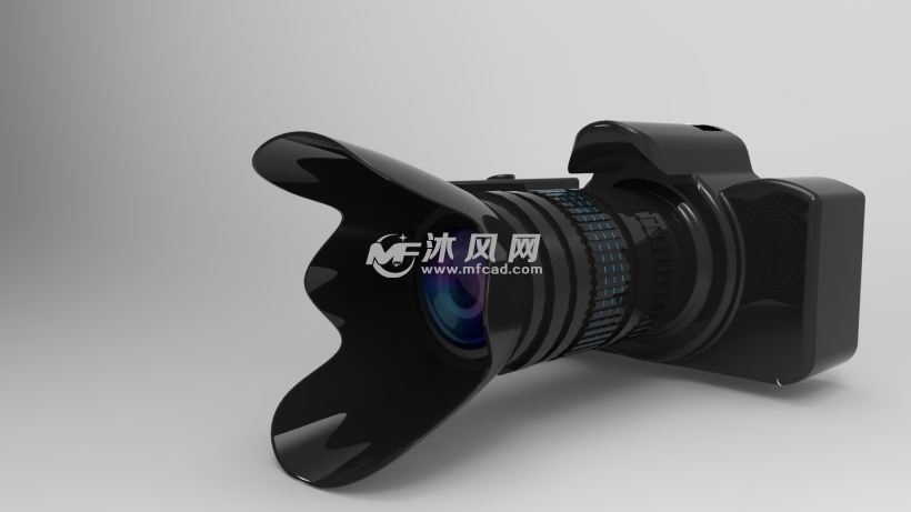 尼康数码专业摄像机照相机模型 - solidworks数