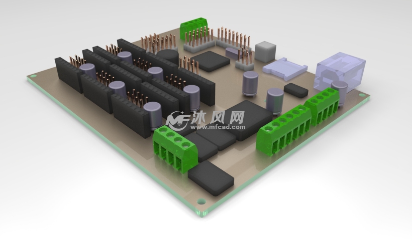 开发学习控制电路板设计模型 - solidworks电气