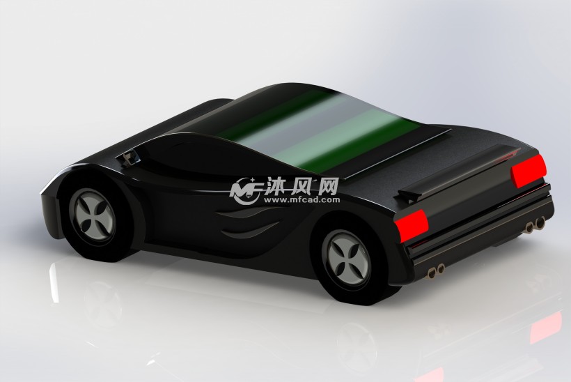 幻影跑车设计模型 - solidworks交通工具模型下