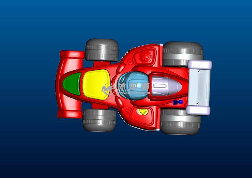 卡通玩具车俯视图